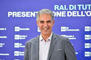 Il giornalista Rai Marcello Foa, conduttore de programma radiofonico "Giù la maschera"