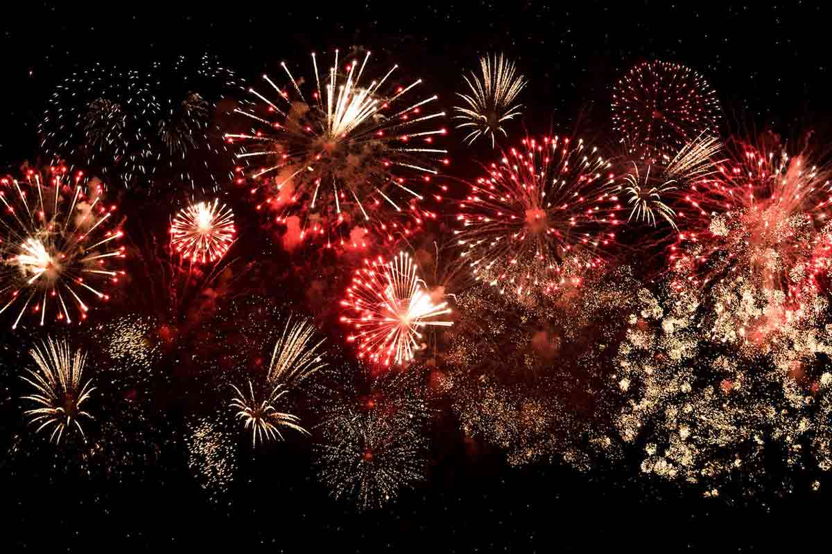 capodanno e fuochi d'artificio