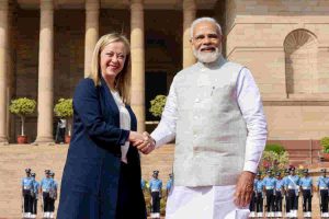 Giorgia Meloni e Narendra Modi al G20