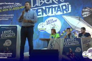 Matteo Salvini alla Pontida