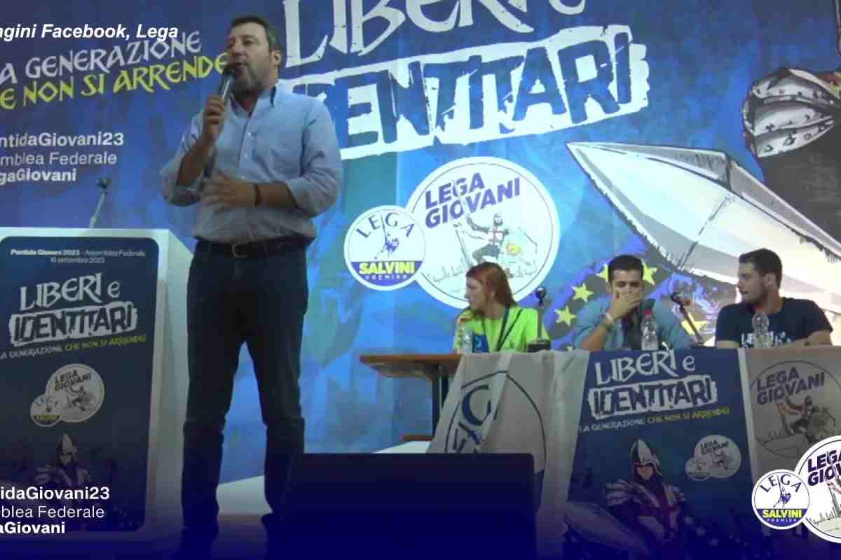 Matteo Salvini alla Pontida
