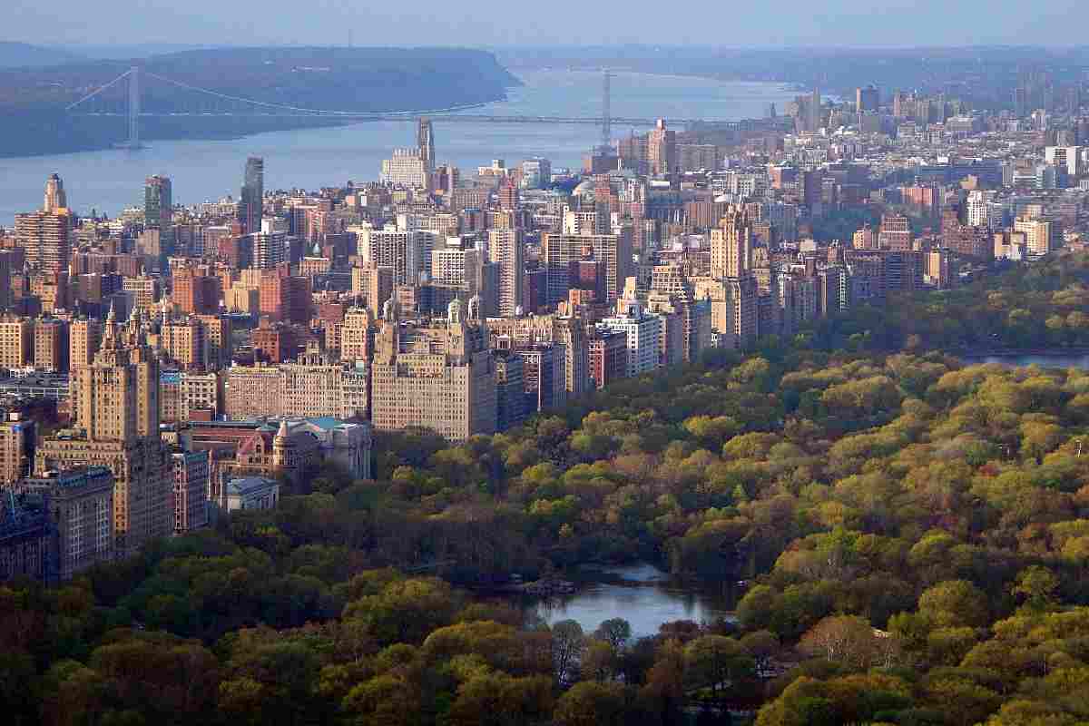 Central Park di NY circondato da grattacieli