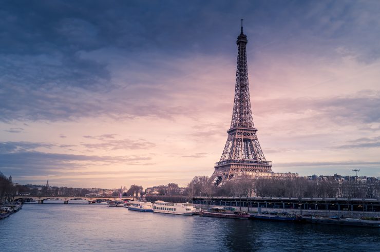 Vista dalla Senna della Tour Eiffel di Parigi