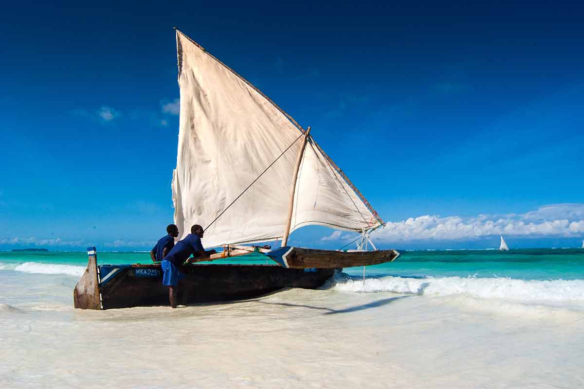 barca tipica a zanzibar